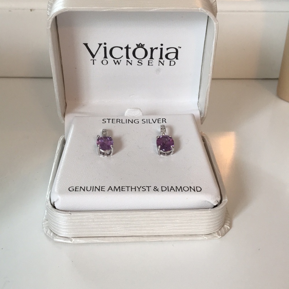 Amethyst Sterling Silver Earrings